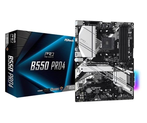 ⁨Asrock B550 Pro4 Socket AM4 ATX AMD B550⁩ w sklepie Wasserman.eu