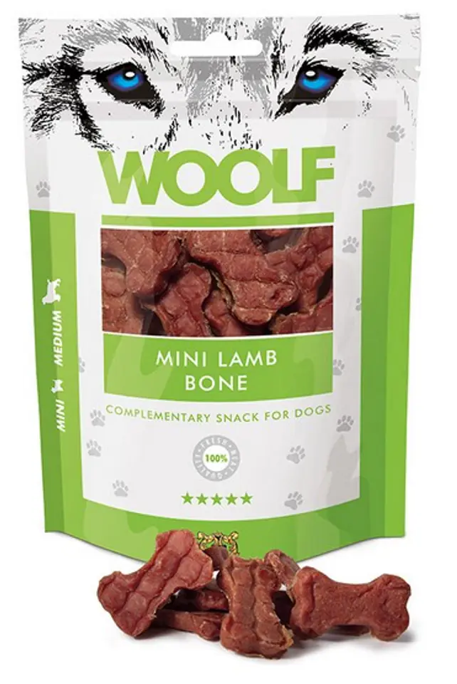 ⁨Woolf Mini Lamb Bone 100g⁩ at Wasserman.eu