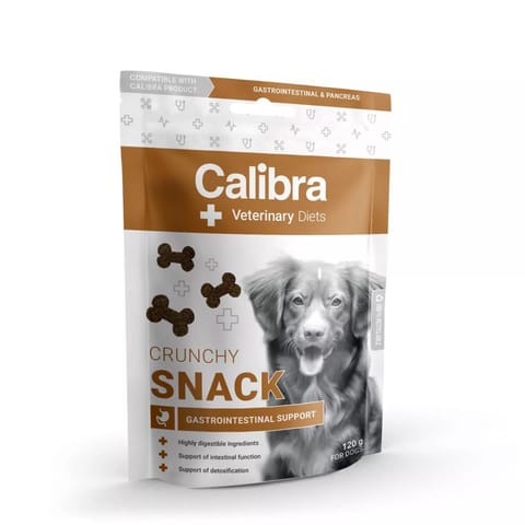 ⁨CALIBRA VD Dog Crunchy Snack Gastrointestinal  - dog treat - 120g⁩ at Wasserman.eu