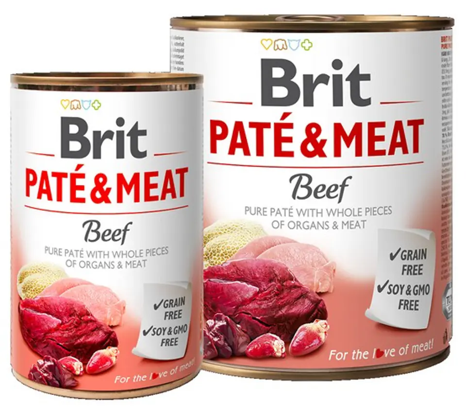 ⁨BRIT Paté & Meat with Beef - 800g⁩ at Wasserman.eu