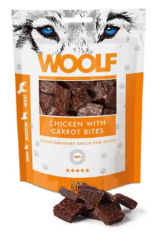 ⁨Woolf Chicken With Carrot Bites 100g⁩ w sklepie Wasserman.eu