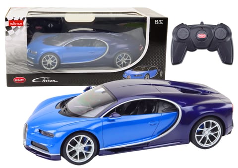 ⁨Samochód Zdalnie Sterowany RC 1:14 Bugatti Veyron Chiron Niebieski⁩ w sklepie Wasserman.eu