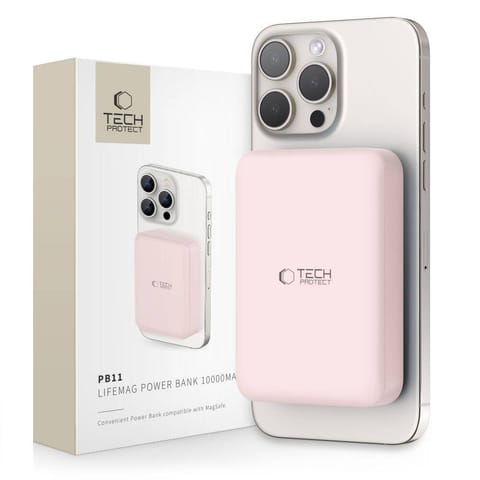 TECH-PROTECT PB11 LIFEMAG MAGSAFE POWER BANK 10000MAH PINK w sklepie Wasserman.eu
