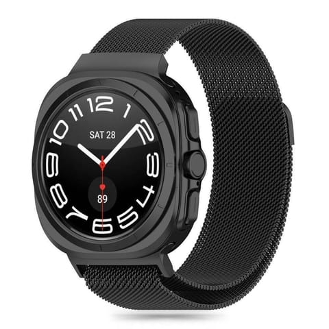 ⁨Pasek do SAMSUNG GALAXY WATCH ULTRA (47MM) Tech-Protect Milaneseband czarne⁩ w sklepie Wasserman.eu