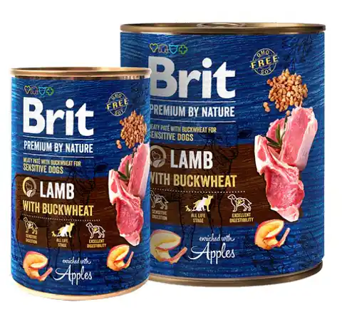 ⁨Brit Premium By Nature Lamb & Buckwheat puszka 800g⁩ w sklepie Wasserman.eu