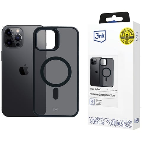 ⁨3MK Smoke MagCase iPhone 12 Pro Max 6.7"⁩ w sklepie Wasserman.eu