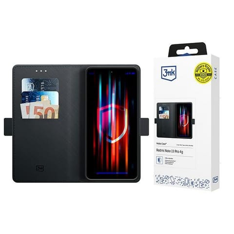 ⁨3MK Wallet Case Redmi Note 13 Pro 4Gczarny/black⁩ w sklepie Wasserman.eu