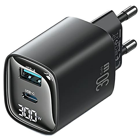 USAMS Ład. siec. CC229 30W GaNUSB-C/USB-A Fast Charging XC Series czarny/black CC229TC01 w sklepie Wasserman.eu
