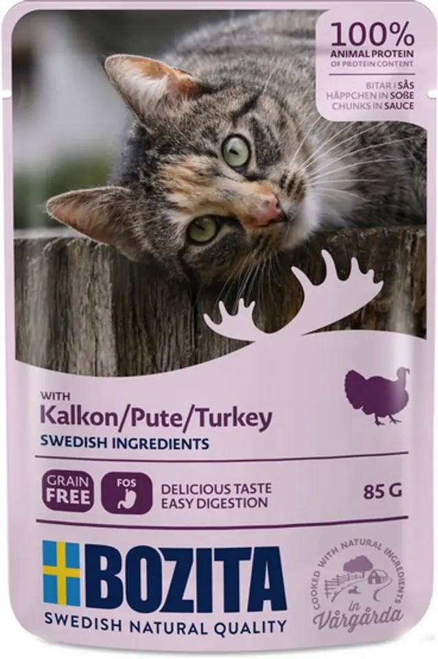 ⁨BOZITA Pouch HiS Turkey (turkey sachet) 85g⁩ at Wasserman.eu