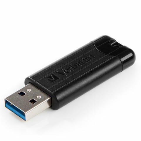 ⁨Verbatim Pendrive 16GB USB-A 3.2 PinStripe czarny/black 49316⁩ w sklepie Wasserman.eu