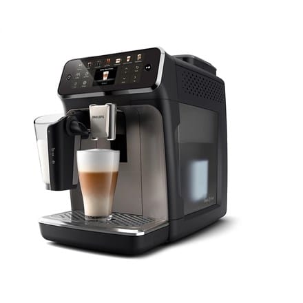 ⁨Coffee Maker | EP4449/704400 Series | Pump pressure 15 bar | Built-in milk frother | Fully Automatic | 1500 W | Black⁩ at Wasserman.eu