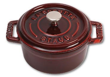 Staub Mini Round Cast Iron Pot - 250 ml, Grenadine at Wasserman.eu