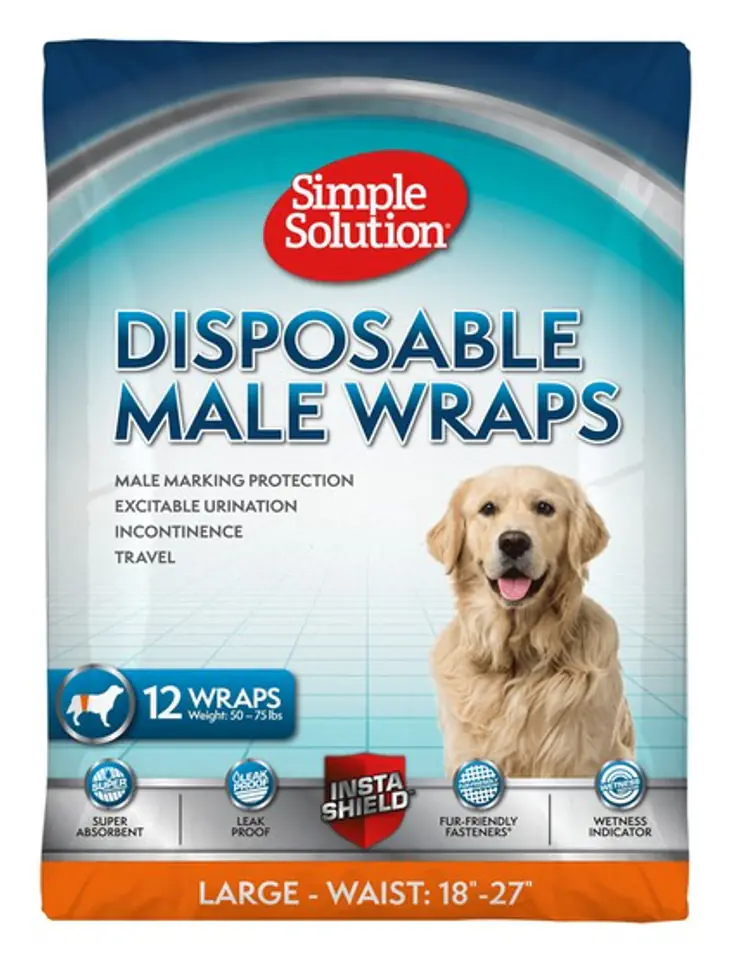 ⁨Simple Solution Disposable diapers for dogs L 12pcs.⁩ at Wasserman.eu