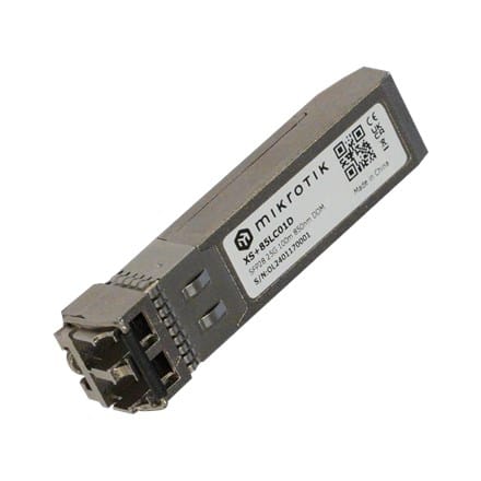 ⁨Moduł MikroTik SFP28 | XS+85LC01D | Podwójny LC UPC | 10000/25000 Mbit/s | Maksymalna odległość transferu 100 m⁩ w sklepie Wasserman.eu