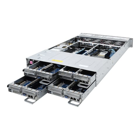 ⁨GIGABYTE H261-Z60 Socket SP3 Rack (2U) Black⁩ at Wasserman.eu