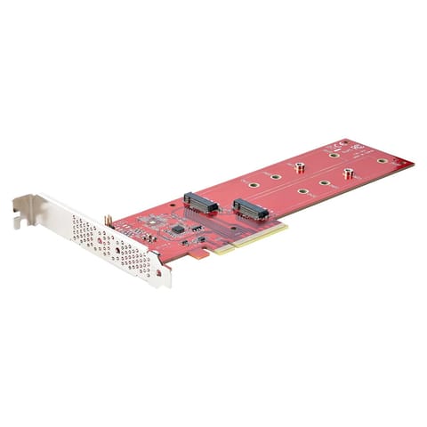 ⁨DUAL M.2 PCIE SSD ADAPTER CARD/TO DUAL NVME M.2 SSD⁩ at Wasserman.eu