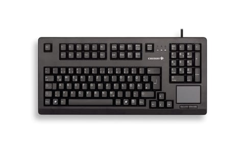 ⁨CHERRY TouchBoard G80-11900 klawiatura Uniwersalne USB QWERTZ Niemiecki Czarny⁩ w sklepie Wasserman.eu