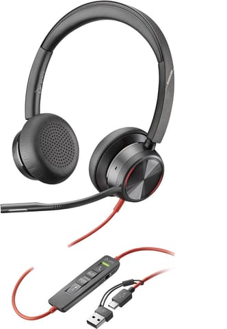 ⁨POLY Zestaw słuchawkowy Blackwire 8225 Stereo USB-C + przejściówka USB-C/A⁩ w sklepie Wasserman.eu