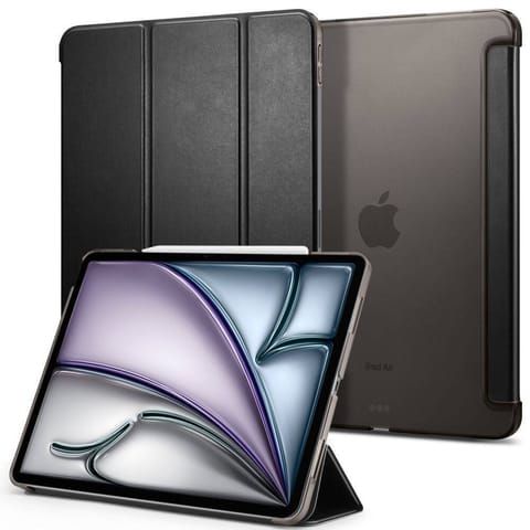 ⁨Etui IPAD AIR 13.0 2024 Spigen Smart Fold czarne⁩ w sklepie Wasserman.eu