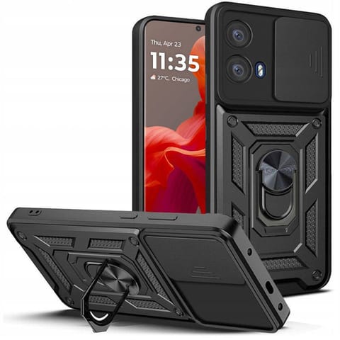 ⁨Etui MOTOROLA MOTO G85 5G Tech-Protect Camshield Pro czarne⁩ w sklepie Wasserman.eu