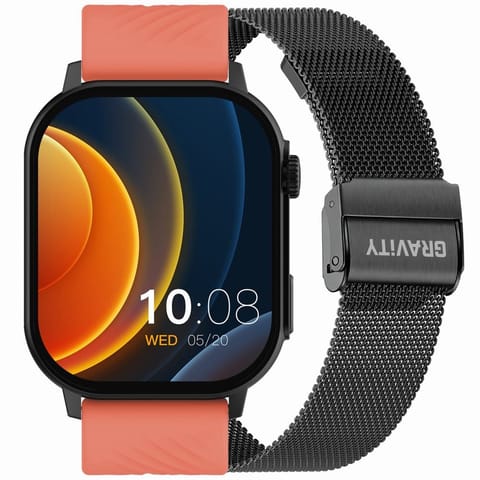 Smartwatch Gravity GT15-3 Czerwony Pasek Silikonowy + Czarna Bransoleta w sklepie Wasserman.eu