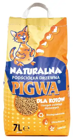 ⁨Pigwa drzewna - podściółka dla kotów i gryzoni - żwirek drewniany 7L⁩ w sklepie Wasserman.eu