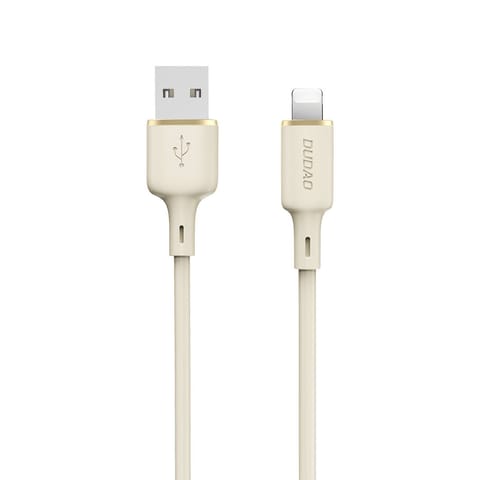 Kabel przewód do iPhone wzmacniany SR USB-A - Lightning 5A 1m beżowy w sklepie Wasserman.eu