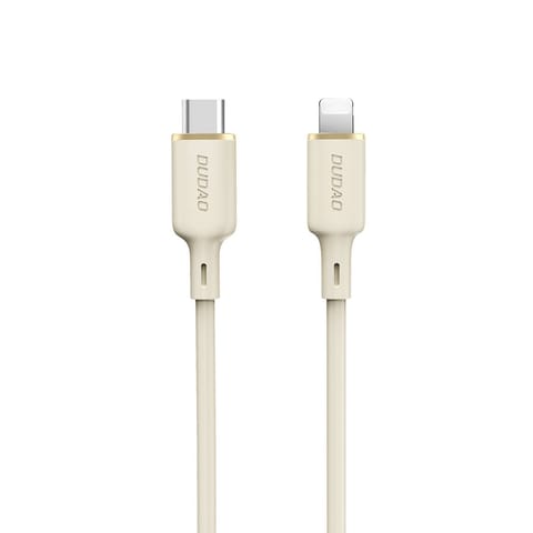Kabel przewód wzmacniany SR do iPhone USB-C - Lightning 30W 2m beżowy w sklepie Wasserman.eu