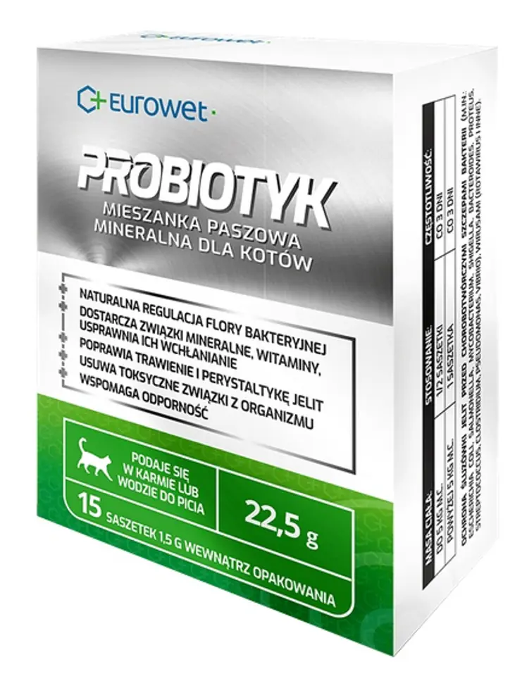 Eurowet Probiotyk dla kotów - saszetka 1,5g w sklepie Wasserman.eu