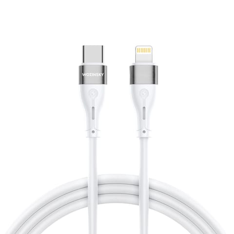 Kabel przewód do iPhone USB-C - Lightning PD 27W 2m biały w sklepie Wasserman.eu
