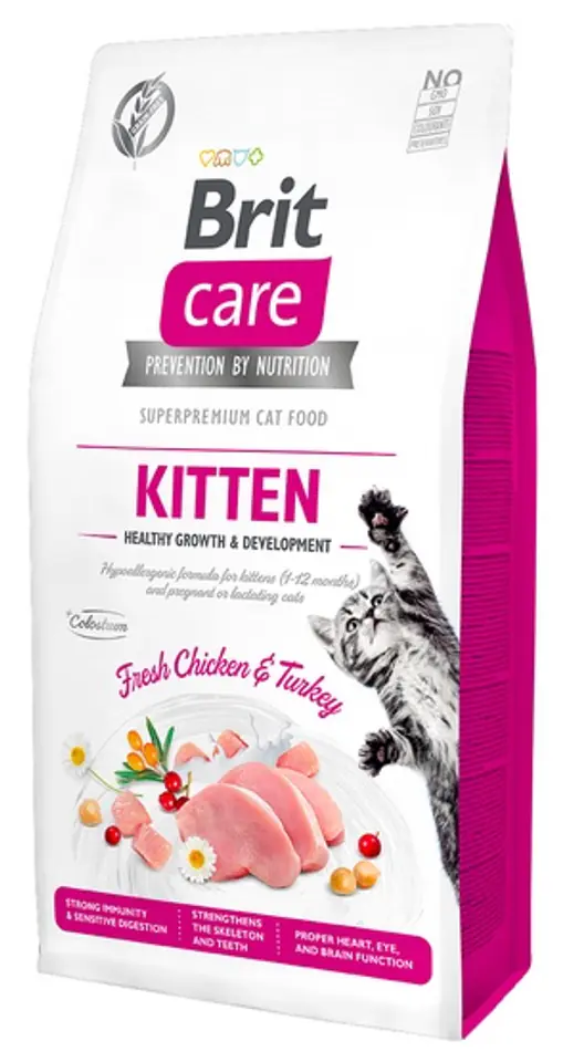 ⁨Brit Care Cat Grain Free Kitten Healthy Growth & Development 2kg⁩ w sklepie Wasserman.eu