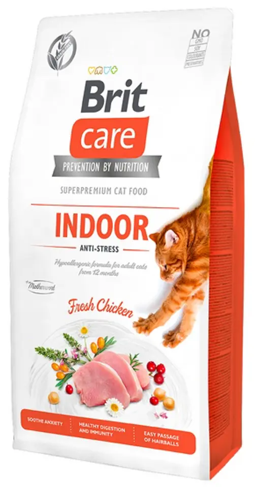 ⁨BRIT Care Grain-Free Adult Indoor Anti-Stress - dry cat food - 2 kg⁩ at Wasserman.eu