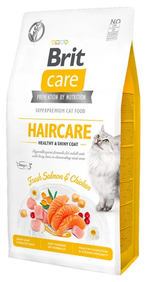 ⁨Brit Care Cat Grain Free Haircare Healthy & Shiny Coat 400g⁩ w sklepie Wasserman.eu