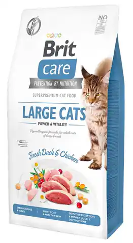 ⁨BRIT Care Grain-Free Adult Power&Vitality Large Cats - dry cat food - 400 g⁩ at Wasserman.eu