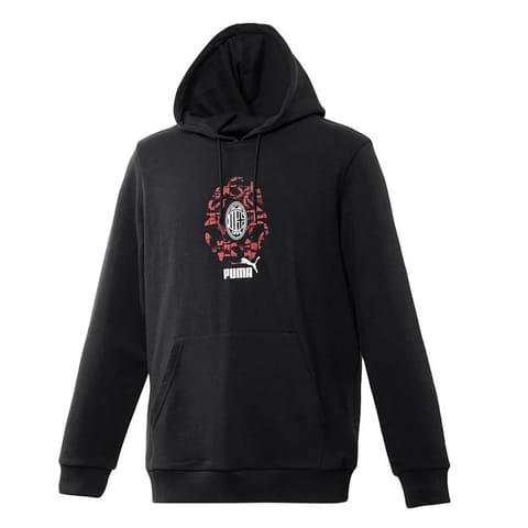 ⁨Bluza z kapturem Puma AC Milan Culture Hoodie M 777677 (kolor Czarny, rozmiar L (183cm))⁩ w sklepie Wasserman.eu