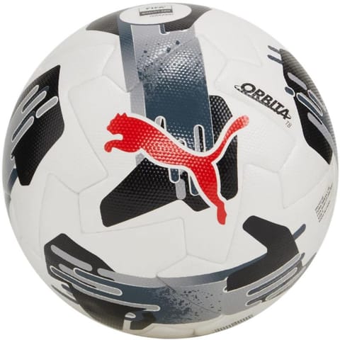 ⁨Piłka nożna Puma Orbita 1 TB FIFA Quality Pro 84322 (kolor Biały. Szary/Srebrny, rozmiar 5)⁩ w sklepie Wasserman.eu