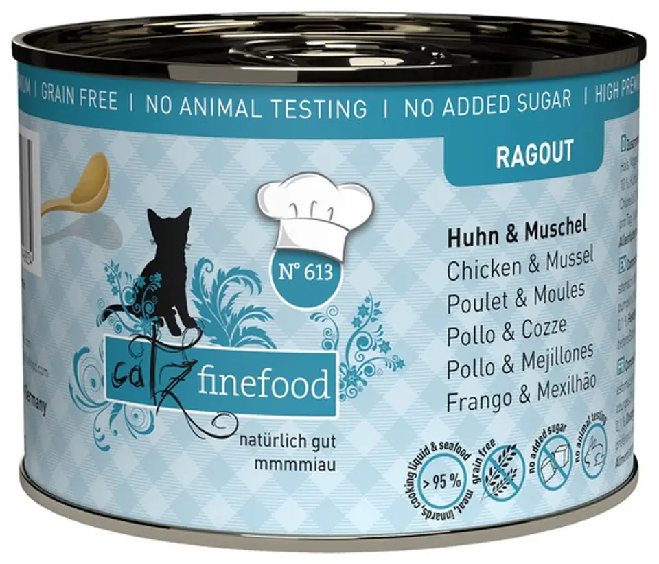⁨Catz Finefood Ragout N.613 Kurczak i Omułek puszka 190g⁩ w sklepie Wasserman.eu