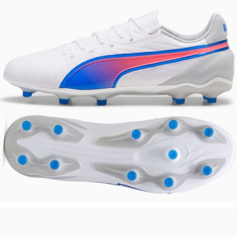 ⁨Buty Puma KING Match FG/AG M 107863 (kolor Biały, rozmiar 45)⁩ w sklepie Wasserman.eu