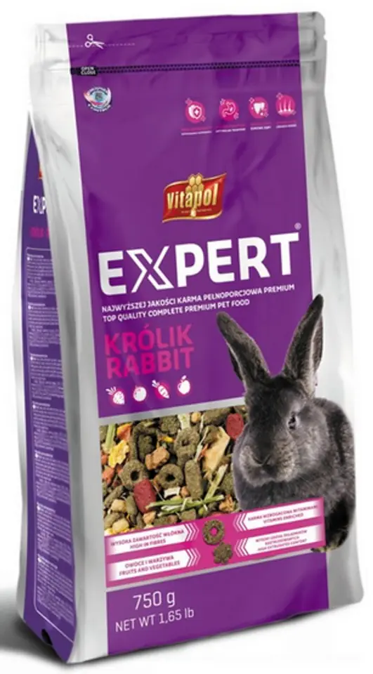 ⁨VITAPOL Expert -  rabbit food - 750 g⁩ at Wasserman.eu