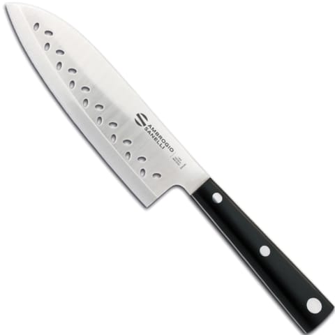 ⁨Nóż szefa kuchni Santoku ze szlifem kulowym dł. 160 mm HASAKI⁩ w sklepie Wasserman.eu