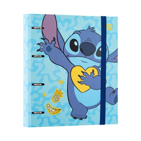⁨Disney Stitch - Segregator A4 z kolekcji Tropical (4 ringi, gumka)⁩ w sklepie Wasserman.eu