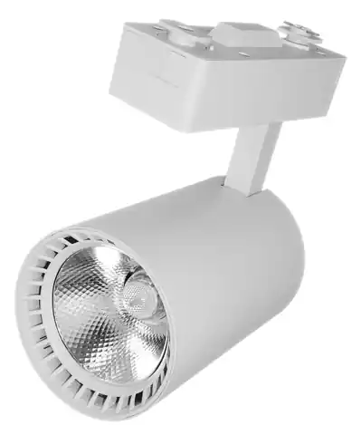 ⁨Shop Lampe LED Schienenleuchte einphasig weiß 30w 2250 lm warmes Licht 3000k⁩ im Wasserman.eu