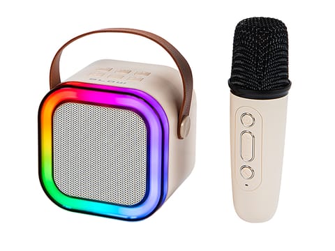 ⁨30-359# Głośnik bluetooth karaoke rgb 1 mikrofon⁩ w sklepie Wasserman.eu