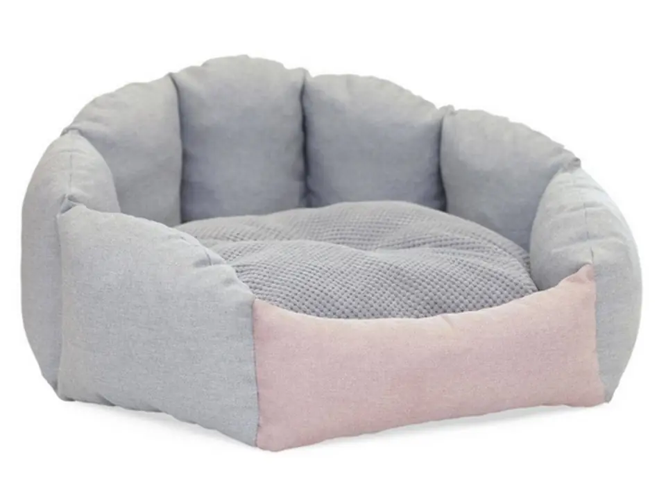 ⁨Diversa Miss Shell bed large grey/pink⁩ at Wasserman.eu