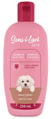 ⁨DermaPharm Sens-i-Lavi szampon biała sierść 250ml⁩ w sklepie Wasserman.eu
