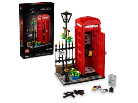 ⁨Klocki Ideas 21347 Red London Phone Booth⁩ at Wasserman.eu