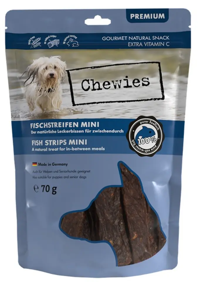 ⁨Chewies Fish Strips Mini Ryby morskie 70g⁩ w sklepie Wasserman.eu