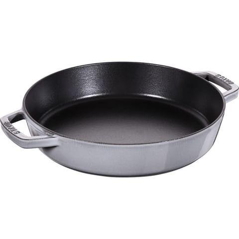 Patelnia żeliwna z dwoma uchwytami Staub - 26 cm, Grafitowy w sklepie Wasserman.eu