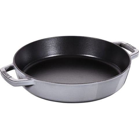 ⁨Staub Cast Iron Frying Pan with Two Handles - 26 cm, Graphite⁩ at Wasserman.eu