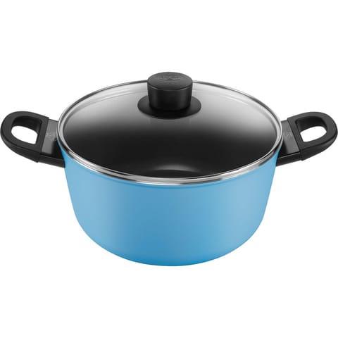 2H pot with lid 24 cm blue at Wasserman.eu